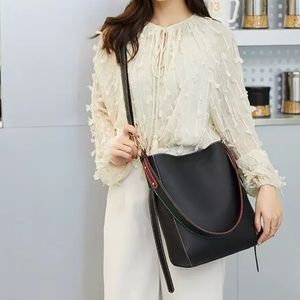 RACHEL 2-PC Vegan Shoulder Bag, Black